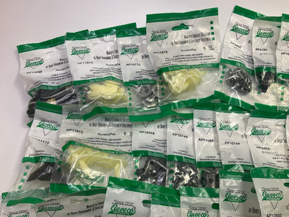 Wholesale Lot # 6 - Auveco Retainer Clips & Hardware Lot, 250 Packs As Shown