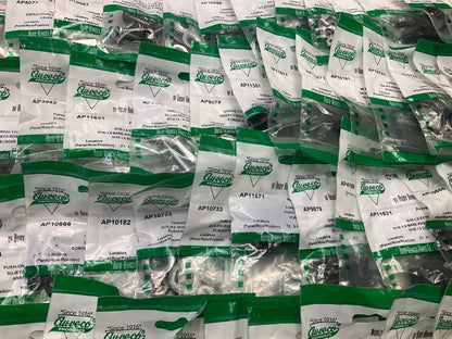 Wholesale Lot # 6 - Auveco Retainer Clips & Hardware Lot, 250 Packs As Shown