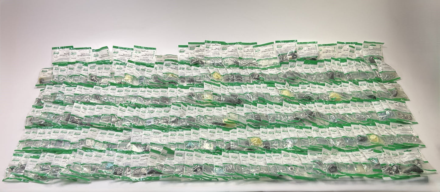 Wholesale Lot # 8 - Auveco Retainer Clips & Mixed Hardware, 250 Packs Total
