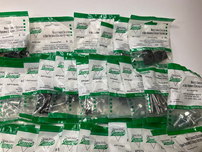 Wholesale Lot # 8 - Auveco Retainer Clips & Mixed Hardware, 250 Packs Total
