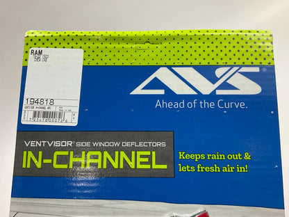 AVS InChannel Rain Guards Vent Visors Shade 4-Piec For 19-24 Ram 1500 Crew Cab