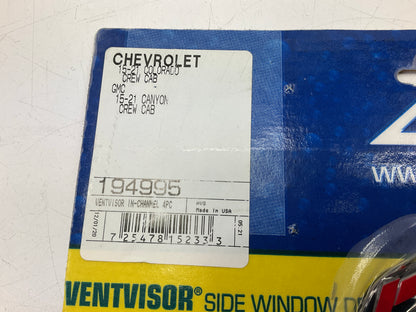 AVS 194995 In-Channel Ventvisor Window Deflector Visor Set - 2015-2022 Colorado