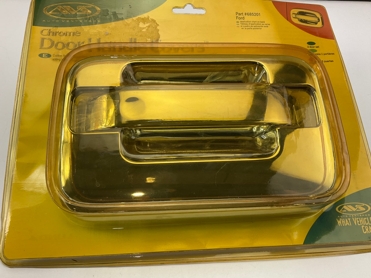 AVS 685201 CHROME Exterior Door Handle Covers For 2004-14 Ford F-150 - SET OF 2