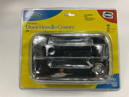 (4) AVS 685302 Exterior Chrome Door Handle Cover For 2004-2014 Ford F-150