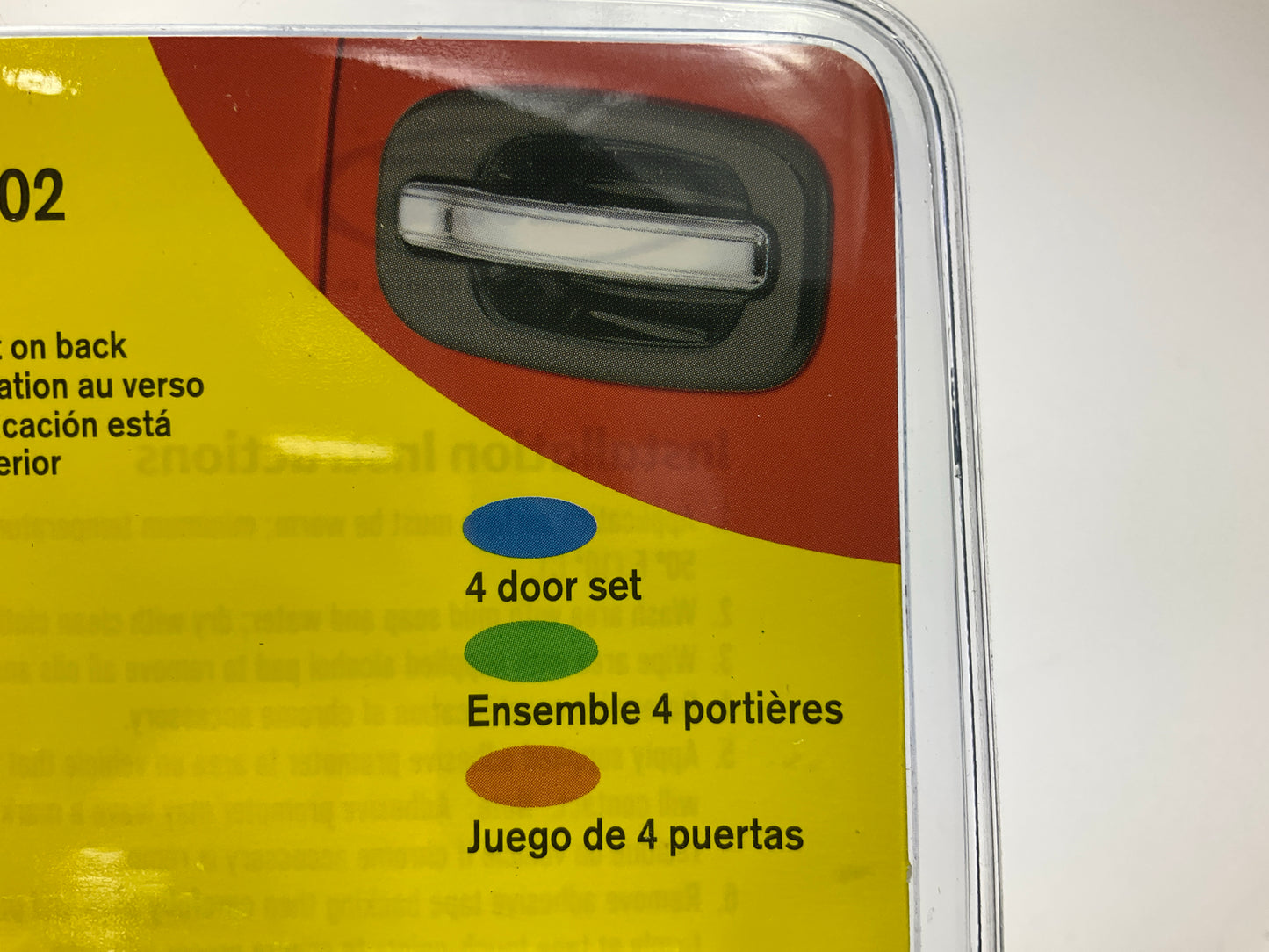 AVS 685402 Chrome Door Lever Covers For 2004-2014 Ford F-150 CREW CAB