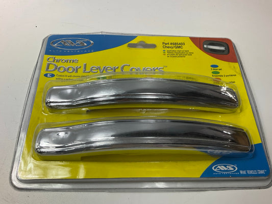 AVS 685403 Exterior Door Handle Chrome Cover 2-Piece Set 99-06 Silverado, Sierra