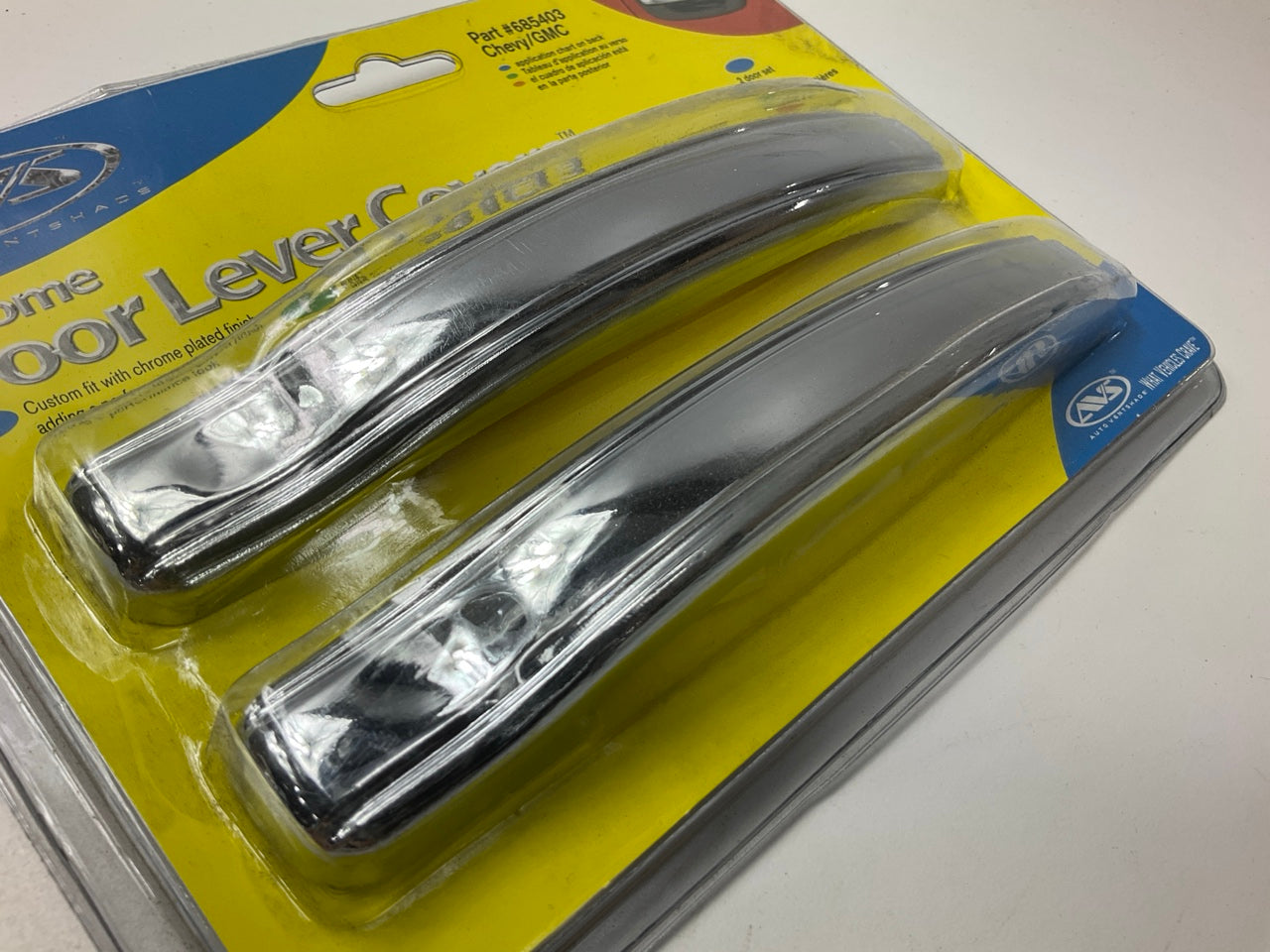 AVS 685403 Exterior Door Handle Chrome Cover 2-Piece Set 99-06 Silverado, Sierra