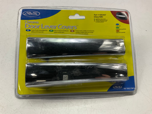 AVS 685407 Exterior Chrome Door Handle Covers (Front Doors ONLY)