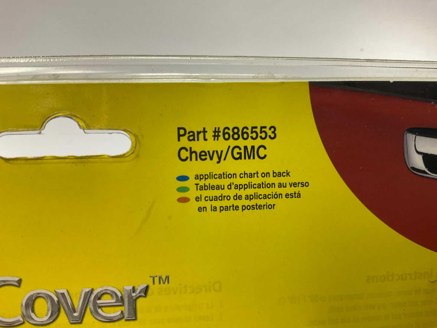 AVS 686553 Chrome Tailgate Handle Cover - 1999-2006 Silverado GMC 1500 2500 3500