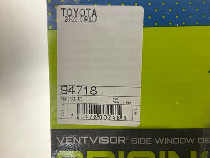 AVS 94718 Standard Vent Visor 2020-2025 Toyota Corolla Window Deflectors Tape-On