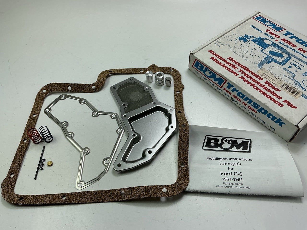 B&M 40228 Transpak Auto Trans Shift Kit For 1967-1991 Ford C6 Transmission