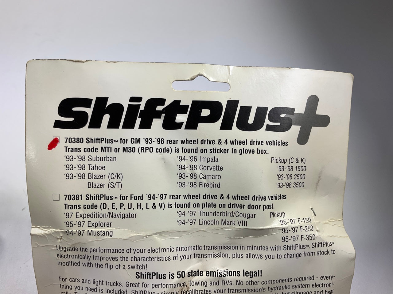 B&M 70380 ShiftPlus Auto Trans Shift Improver Kit