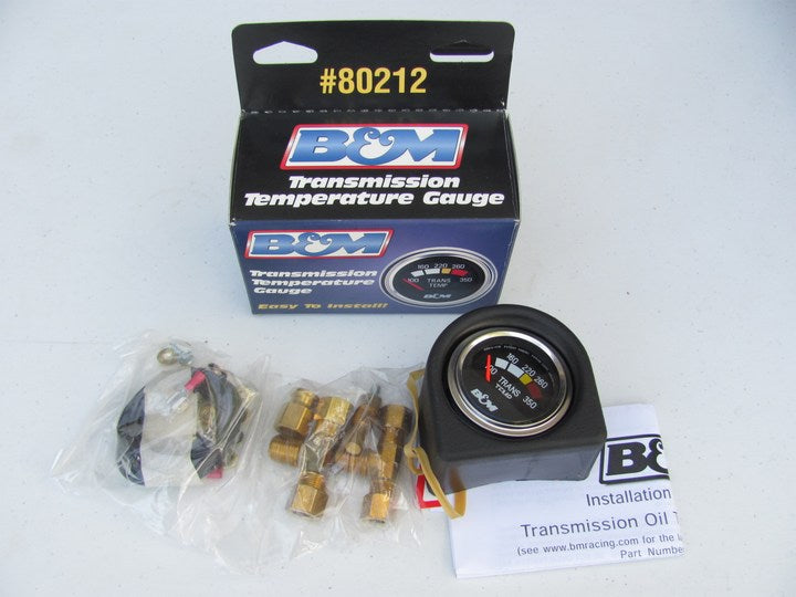 B&M 80212 Automatic Transmission Mechanical Oil Temperature Gauge - 2-1/16''