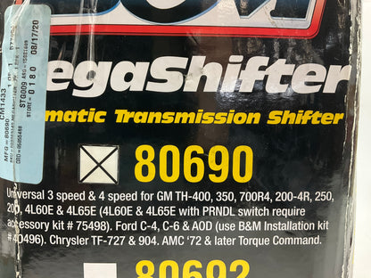 Missing Hardware B&M 80690 Automatic Auto Ratchet Shifter Universal 3 & 4-speed