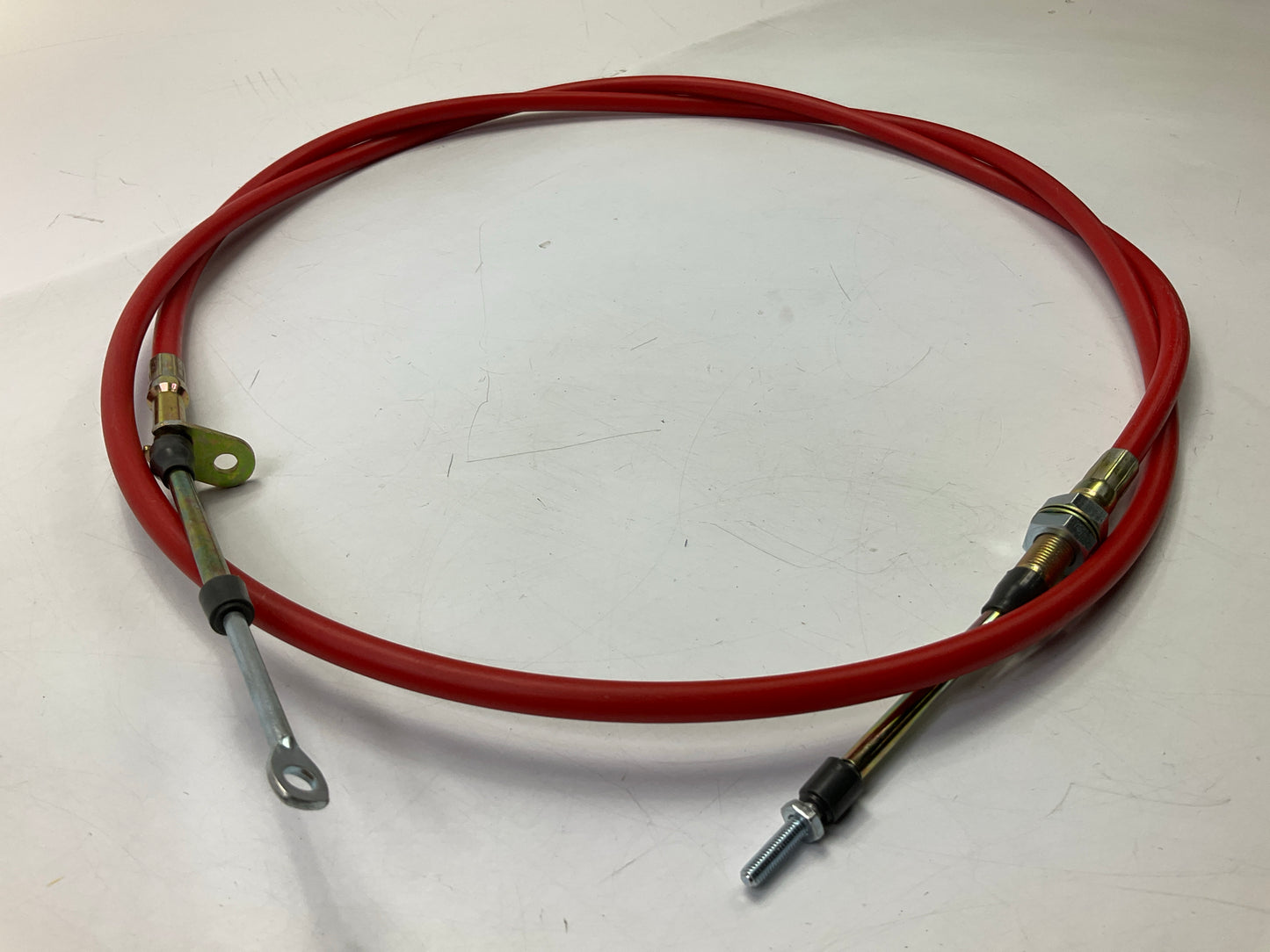 B&M 80834 Super Duty Race Shifter Cable - 8-Foot Length - Red