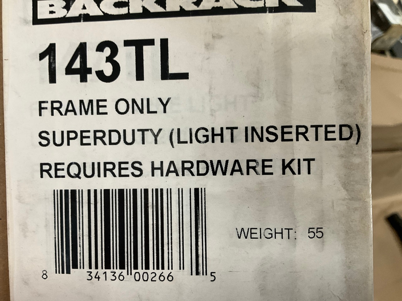 Backrack 143LT Three Light Headache Rack For 99-16 Ford F-250 F-350 - RACK ONLY