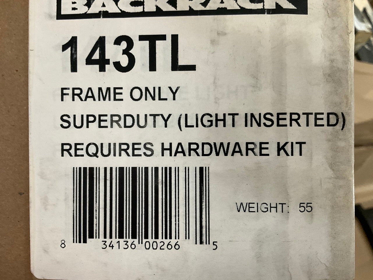 Backrack 143LT Three Light Headache Rack For 99-16 Ford F-250 F-350 - RACK ONLY