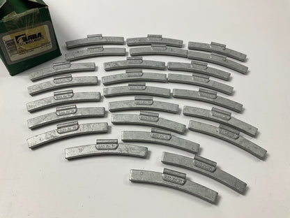 Bada ALFE250 ALFE Coated Steel 2.5Oz. Clip-On Wheel Weights - 25 Pcs, 2.5 Oz