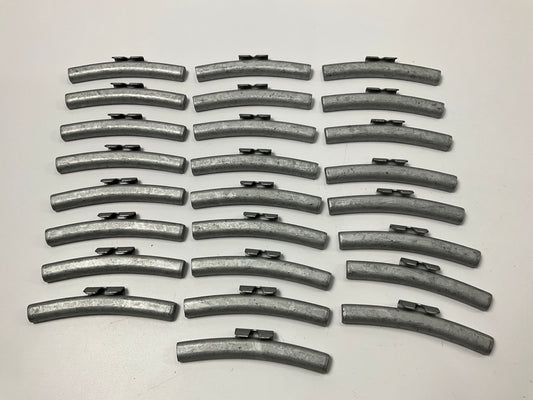 Bada ALFE250 ALFE Coated Steel 2.5Oz. Clip-On Wheel Weights - 25 Pcs, 2.5 Oz