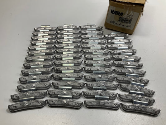 BADA ALX-1-75 Aluma-Guard Uncoated Wheel Balancing Weights 1.75 Oz Each - 50 Pcs