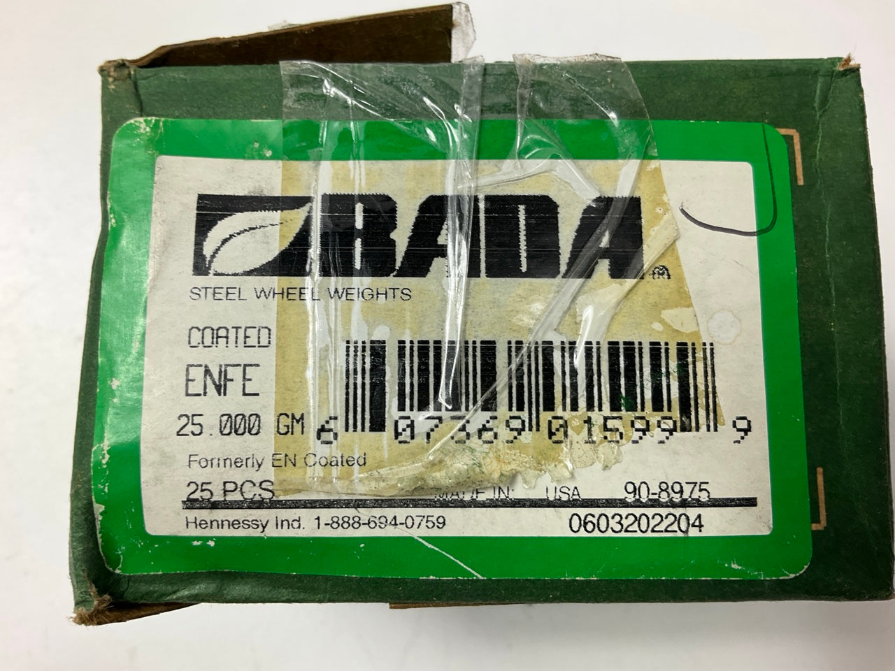 (25) Bada ENFE25 Coated Steel ENFE Wheel Weights, 25.00 Grams