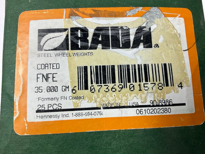 (25) Bada FNFE35 Coated Steel FNFE Wheel Weights, 35.00 Grams