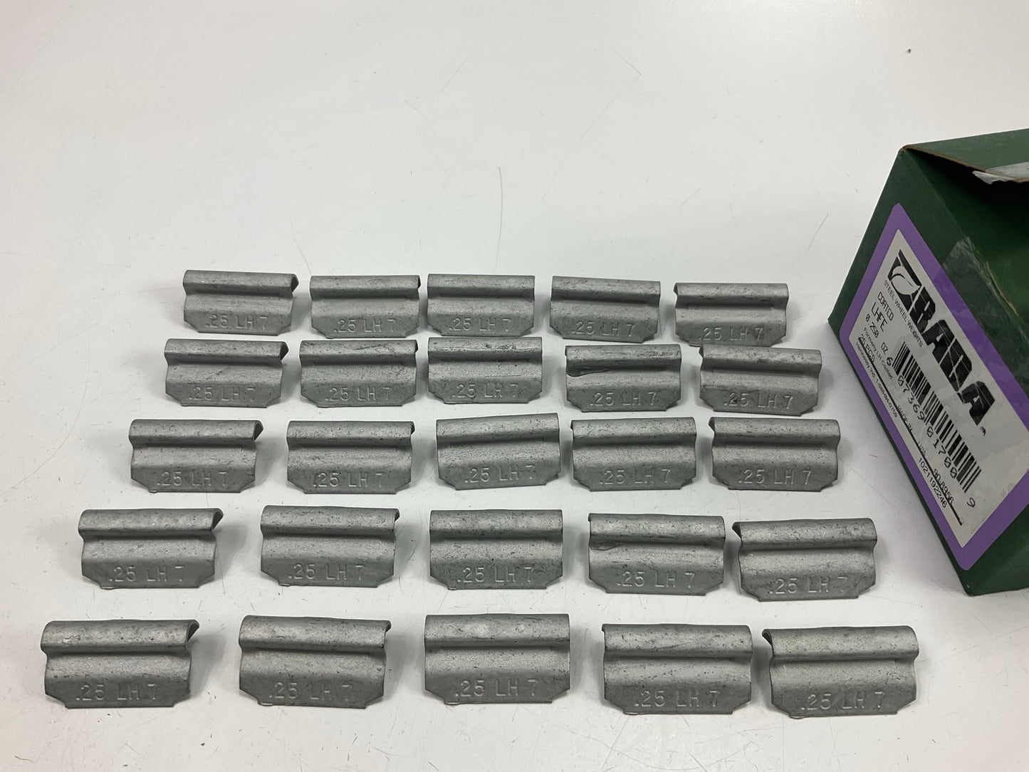 Bada LHFE-250 2-1/2 Oz Wheel Weights 2.50 Oz. - Pack Of 25, LHFE Coated Steel