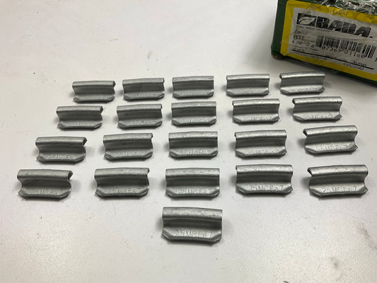 (21) Bada MCFE025 Coated Steel Wheel Weights 0.25 Oz