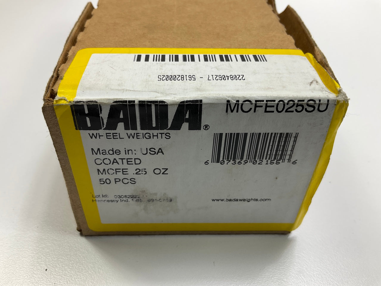 Bada MCFE025SU Coated MCFE Wheel Weights, 1/4 Oz (0.25 Oz Each), 49 Pcs Total