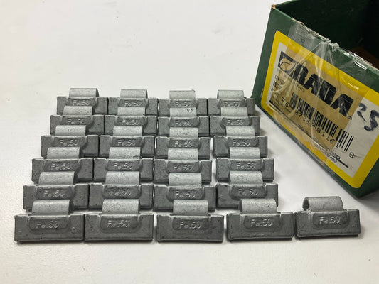 BADA MCFE0500 Coated Steel Wheel Balancing Weights .50 Oz Each, Box Of 25