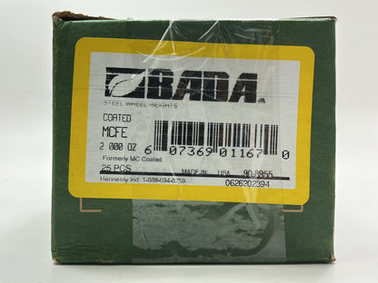 BADA MCFE MCFE2000 Coated Steel 2 Oz. Clip-On Wheel Weights, 25 / PACK, 2 Oz