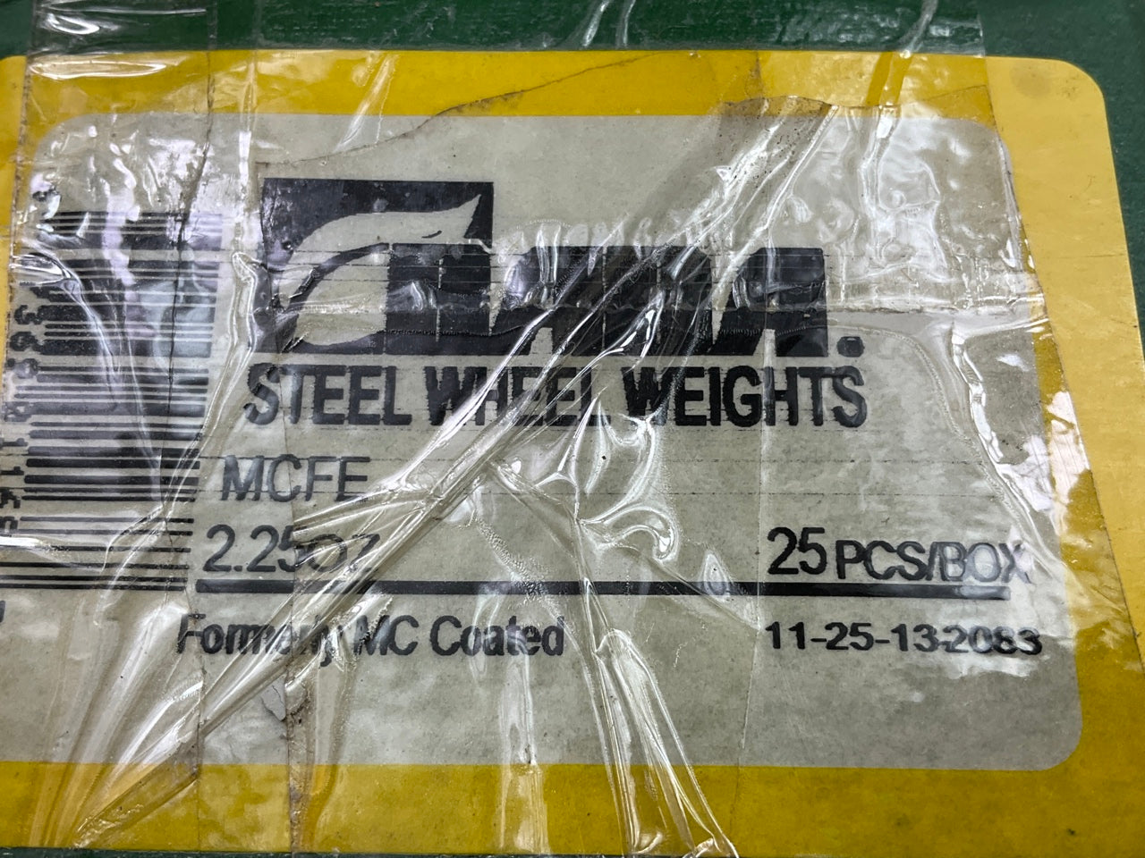 BADA MCFE Coated Steel 2.25Oz. Clip-On Wheel Weights, 25 / PACK, 2-1/4 Oz