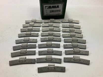 BADA TFE100 Steel Wheel Balancing Weights T/TT Type 1 Oz Each, Box Of 25