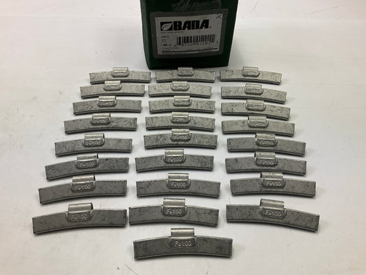 BADA TFE100 Steel Wheel Balancing Weights T/TT Type 1 Oz Each, Box Of 25