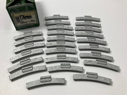 Bada TFE225 Wheel Weights -  25 Individual 2.25 Oz. Clip-On Wheel Weights