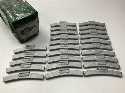 Box Of (25) TFE 2.5oz Wheel Weights - Bada TFE250 Wheel Weights