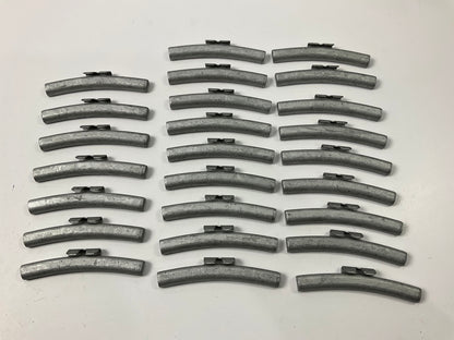 Bada TFE250 TFE Coated Steel 2.5Oz. Clip-On Wheel Weights, 25 Pcs, 2.5 Oz