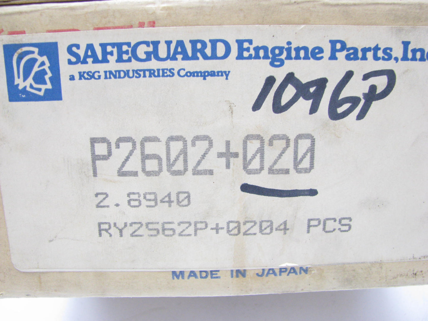 (4) Badger P2602-020 Engine Piston Kit .020'' / .50mm For Datsun A12