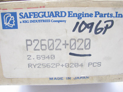 (4) Badger P2602-020 Engine Piston Kit .020'' / .50mm For Datsun A12