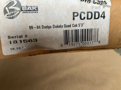 Bak Industries PCDD4 Pro Caps Bedrail Protectors For 99-04 Dakota Quad Cab 5.3'