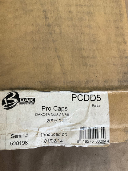 Bak Industries PCDD5 ProCaps Bedrail Protectors For 05-12 Dodge Dakota Quad Cab