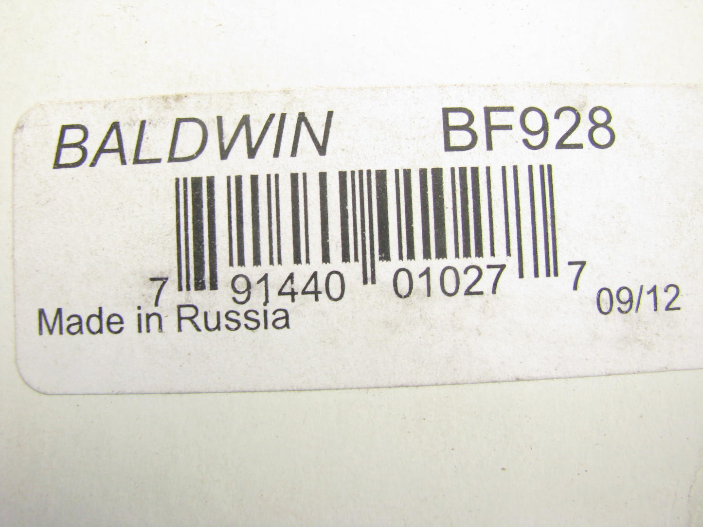 Baldwin BF928 Fuel Filter Replaces 33087 33568 G4143