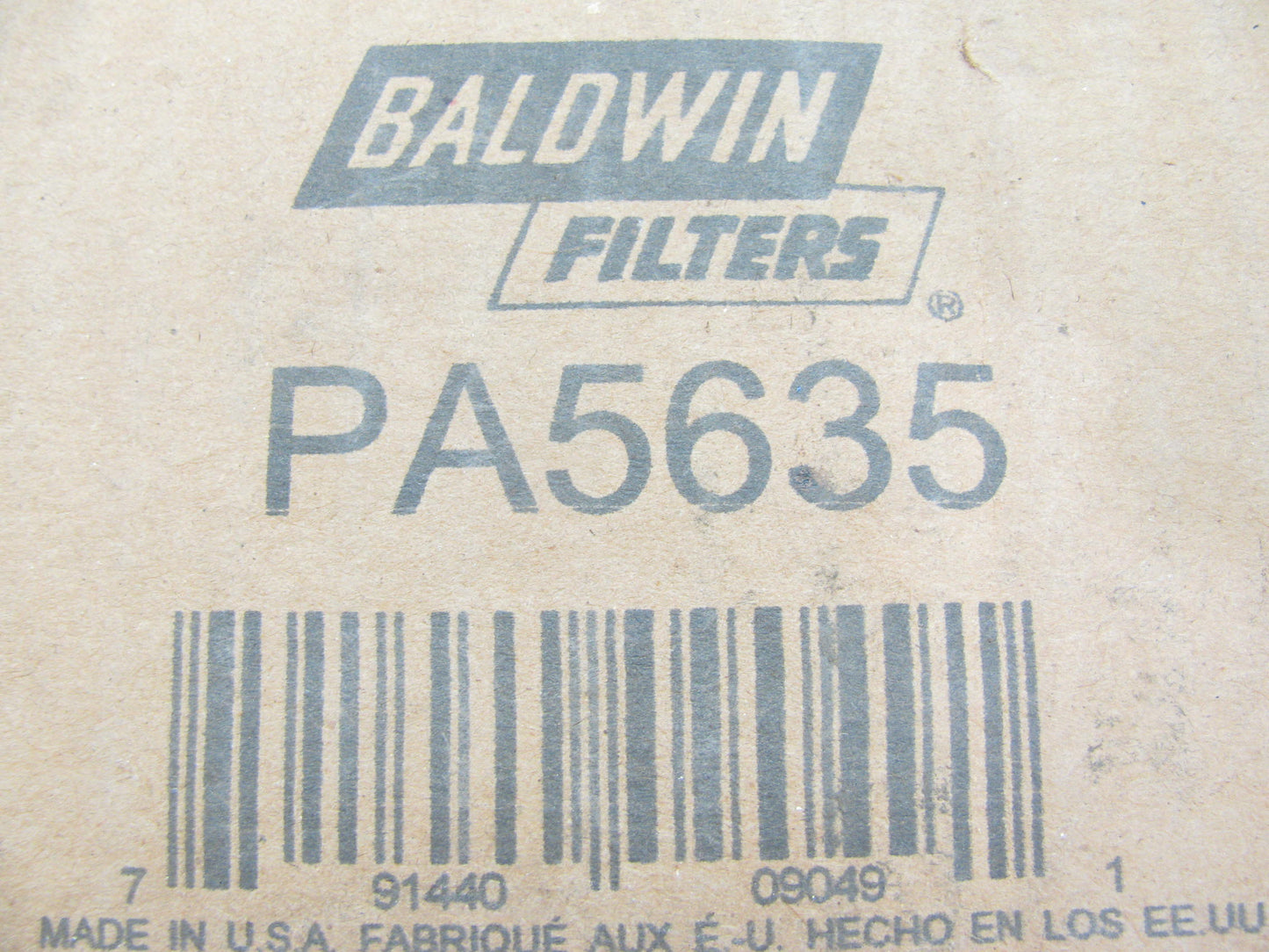 Baldwin PA5635 Secondary Air Filter For Donaldson FBK06 Series Housing