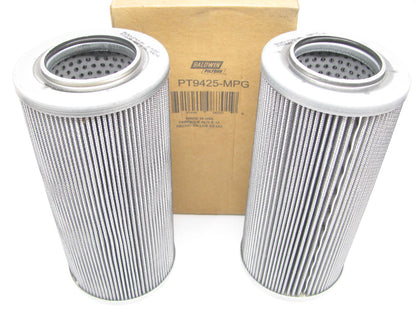 (2) Baldwin PT9425-MPG Hydraulic Filters 3-25/32'' X 8-5/32'' 123-2873