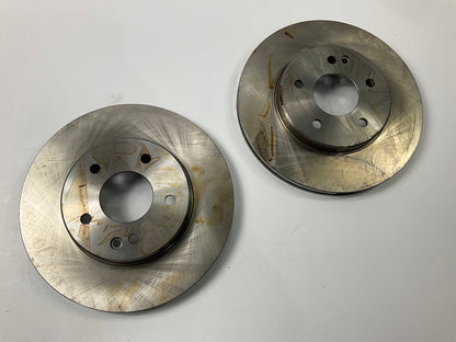 (2) Balo Motortex 02124 Front Brake Rotors, Made In Germany
