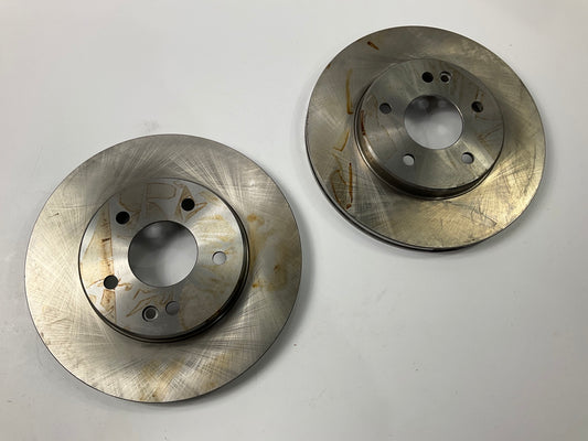 (2) Balo Motortex 02124 Front Brake Rotors, Made In Germany