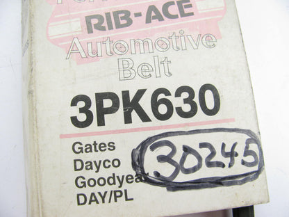 Bando 3PK630 Serpentine Belt - 0.42'' X 25.00'' - 3 Ribs
