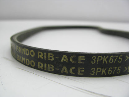 Bando 3PK675 Serpentine Belt - 0.42'' X 27.50'' - 3 Ribs
