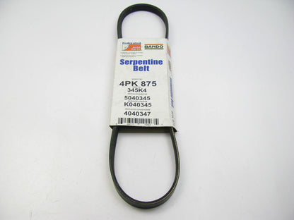 Bando 4PK875 Serpentine Belt - 0.56'' X 35.00'' - 4 Ribs