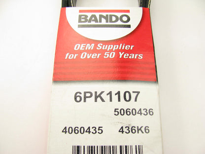 Bando 6PK1107 Serpentine Belt - 0.82'' X 44.185'' - 6 Ribs